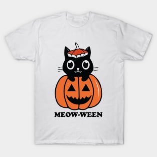 Meoween: Happy Halloween from a Meow! T-Shirt